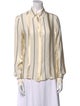 Stella McCartney Silk Striped Button-Up Top