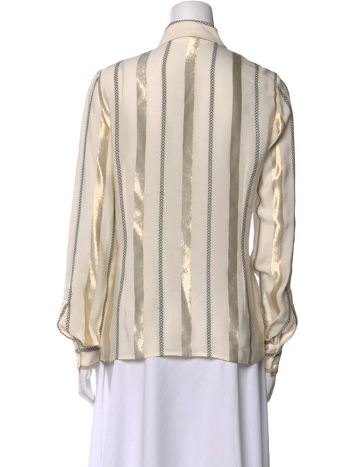Stella McCartney Silk Striped Button-Up Top