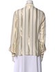 Stella McCartney Silk Striped Button-Up Top