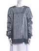 Stella McCartney Bateau Neckline Long Sleeve Sweatshirt