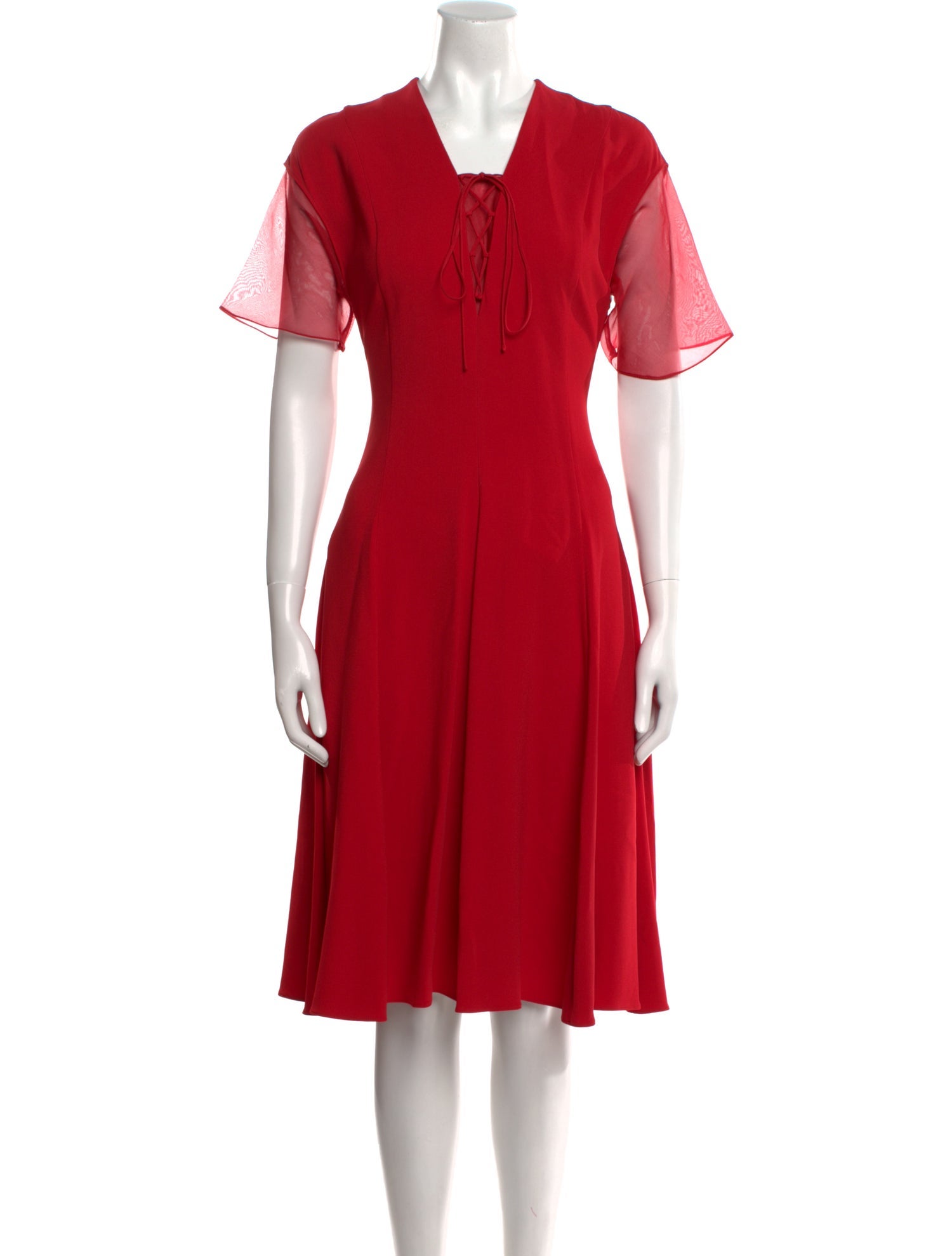 Stella McCartney Square Neckline Midi Length Dress