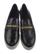 Stella McCartney Patent Leather Chain-Link Accents Loafers