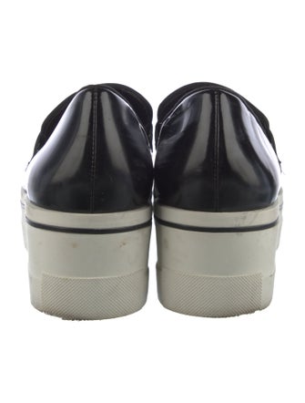 Stella McCartney Patent Leather Chain-Link Accents Loafers