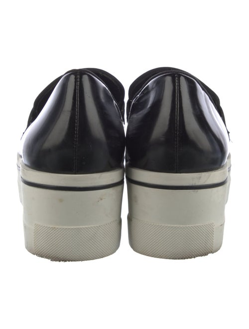 Stella McCartney Patent Leather Chain-Link Accents Loafers