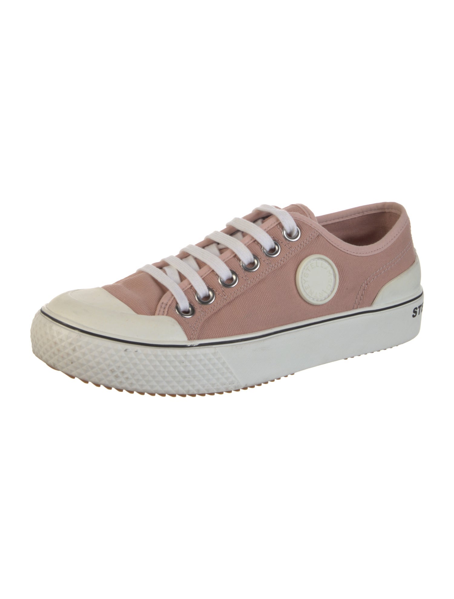 Stella McCartney Canvas Colorblock Pattern Sneakers