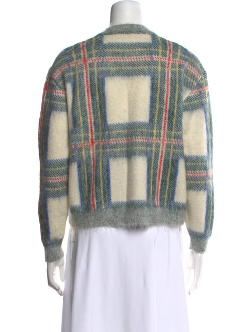 Stella McCartney Plaid Print Mock Neck Sweater