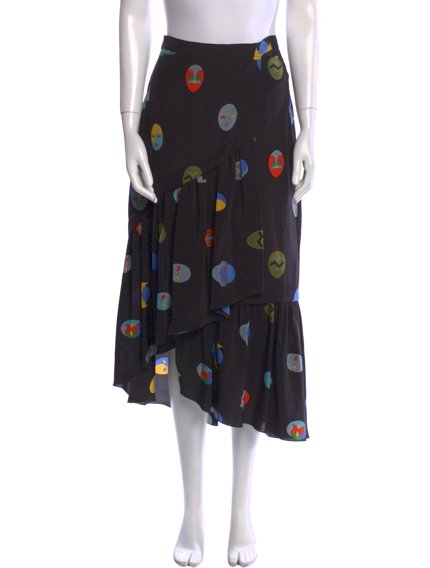 Stella McCartney Silk Midi Length Skirt