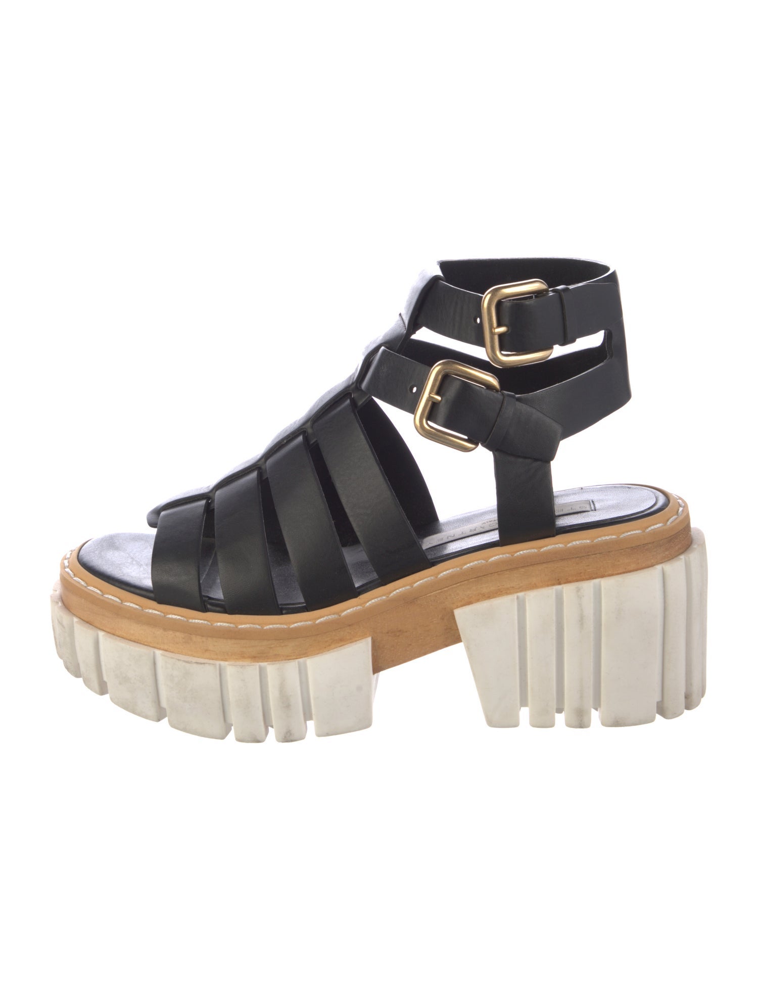 Stella McCartney Vegetarian Leather Gladiator Sandals