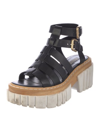 Stella McCartney Vegetarian Leather Gladiator Sandals
