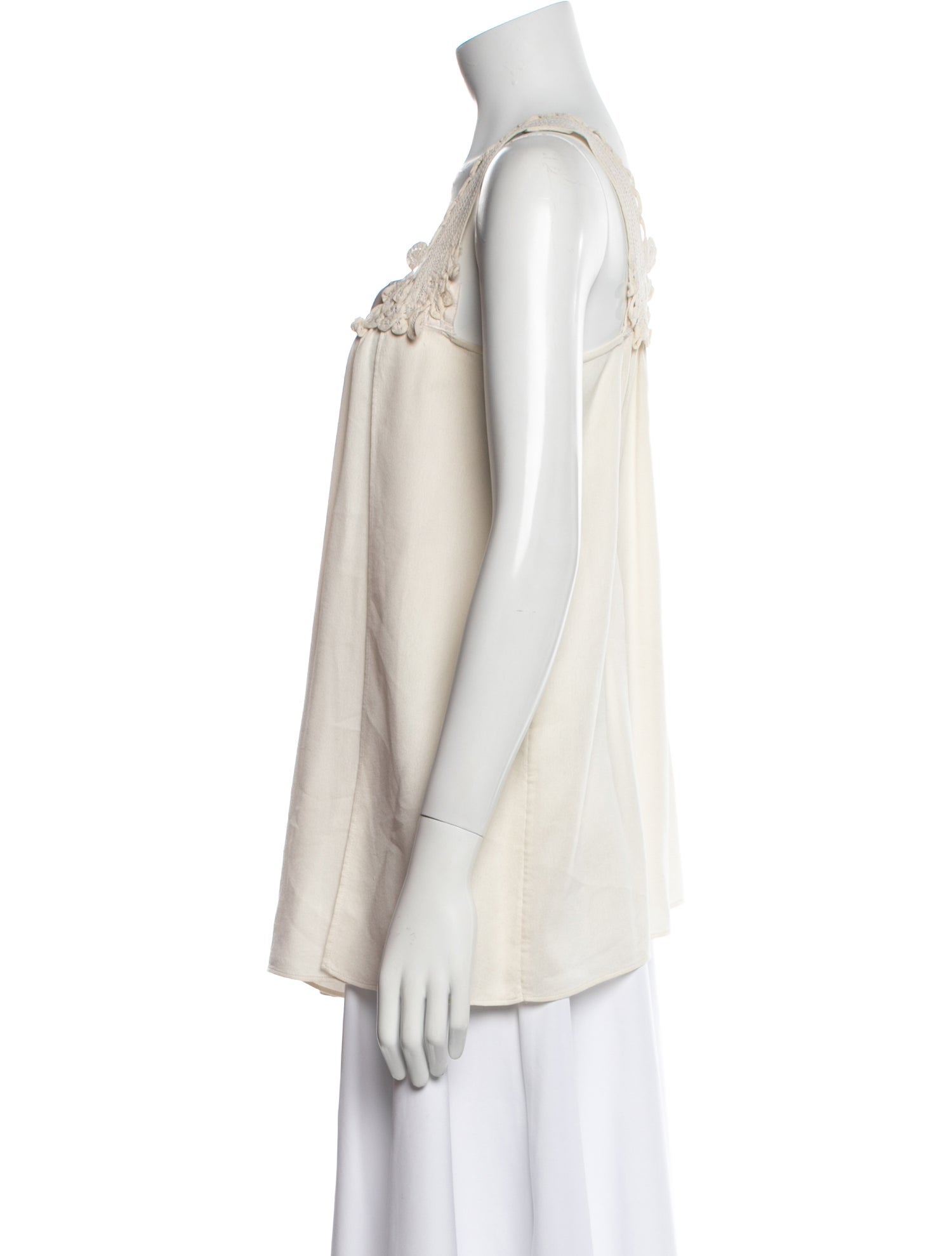 Stella McCartney Square Neckline Sleeveless Top