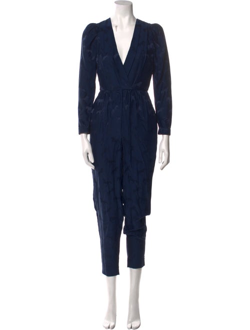Stella McCartney Silk Plunge Neckline Jumpsuit