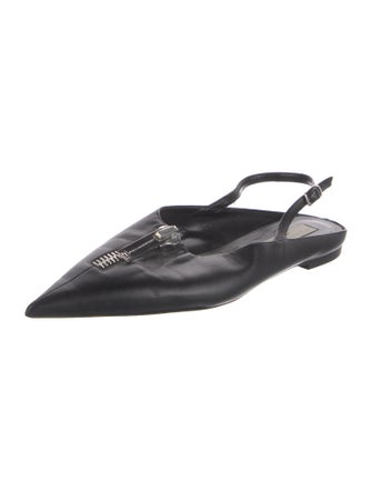 Stella McCartney Leather Slingback Flats