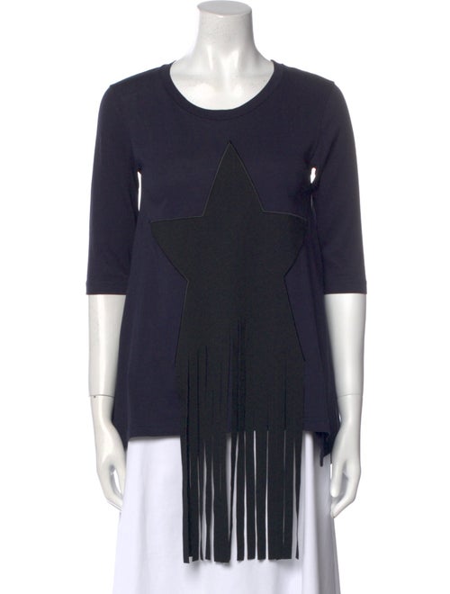 Stella McCartney Scoop Neck Three-Quarter Sleeve T-Shirt