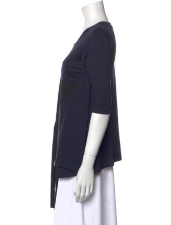 Stella McCartney Scoop Neck Three-Quarter Sleeve T-Shirt