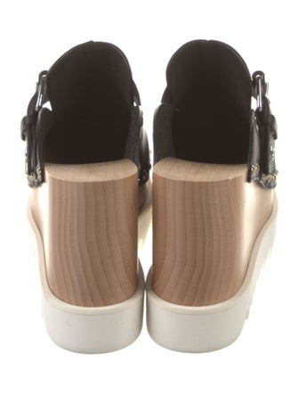 Stella McCartney Vegetarian Leather Colorblock Pattern Mules