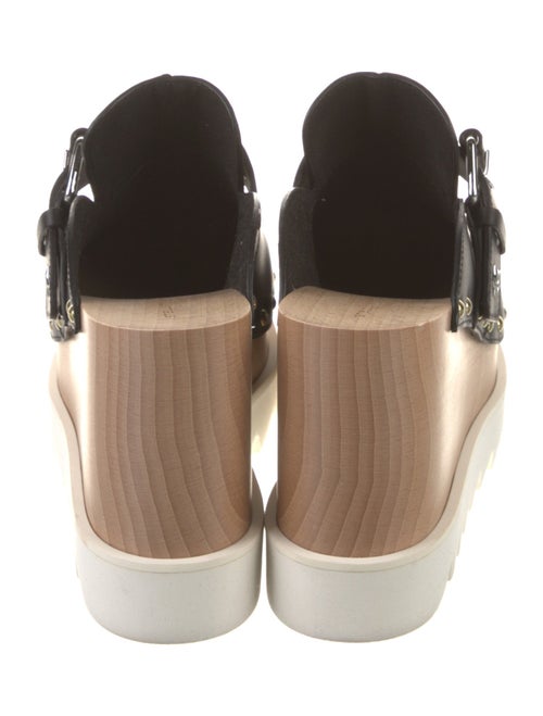 Stella McCartney Vegetarian Leather Colorblock Pattern Mules