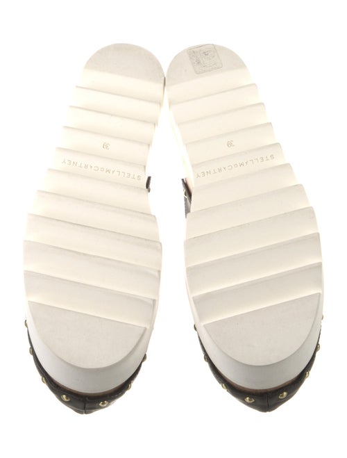 Stella McCartney Vegetarian Leather Colorblock Pattern Mules