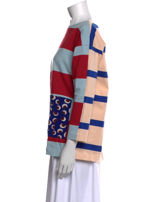 Stella McCartney Striped Bateau Neckline Top