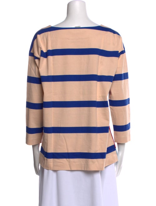 Stella McCartney Striped Bateau Neckline Top