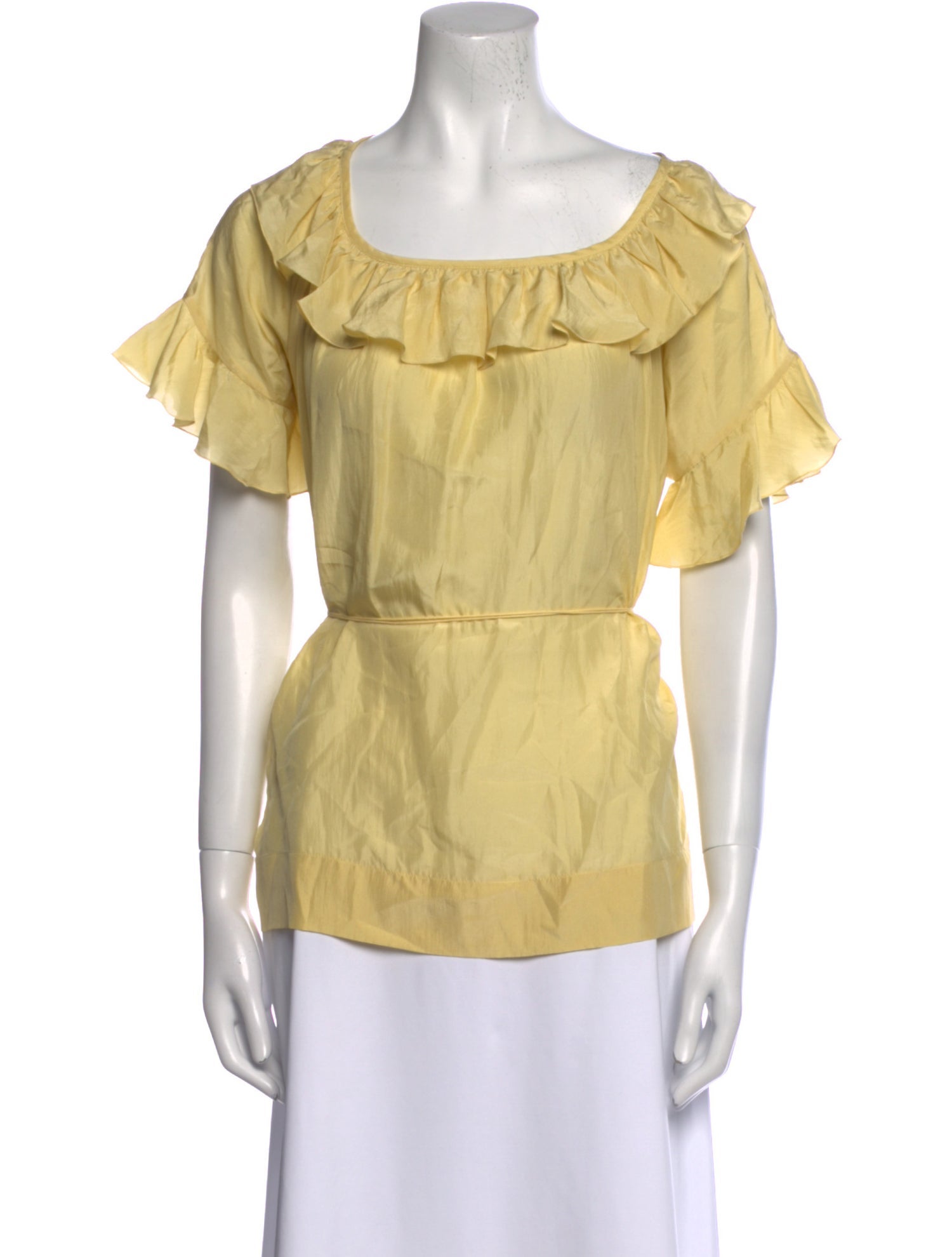 Stella McCartney Silk Square Neckline Blouse