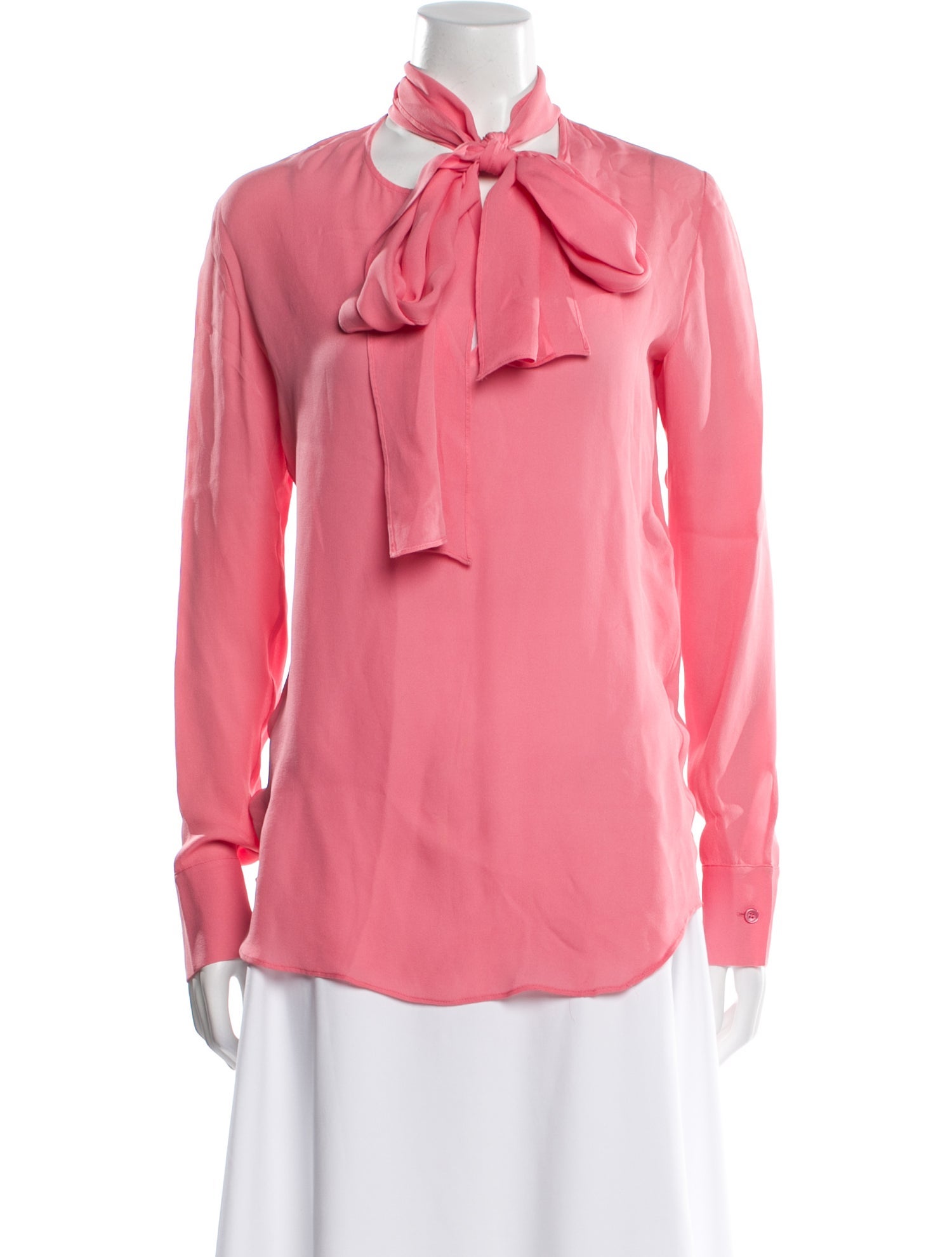 Stella McCartney Silk Mock Neck Blouse