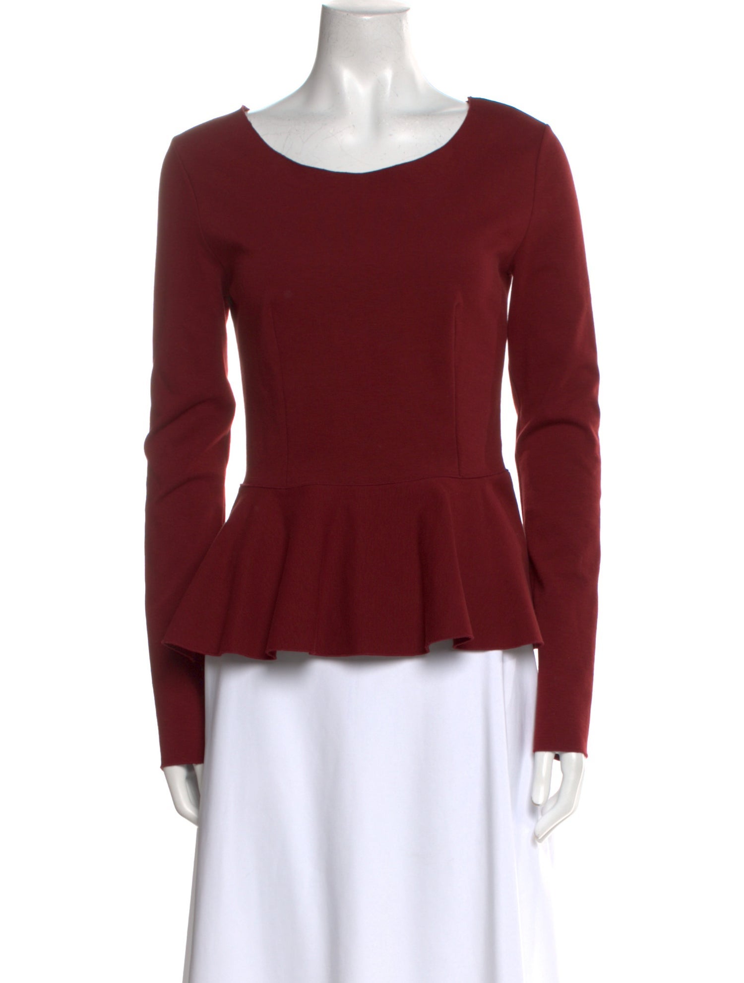 Stella McCartney Scoop Neck Long Sleeve Top