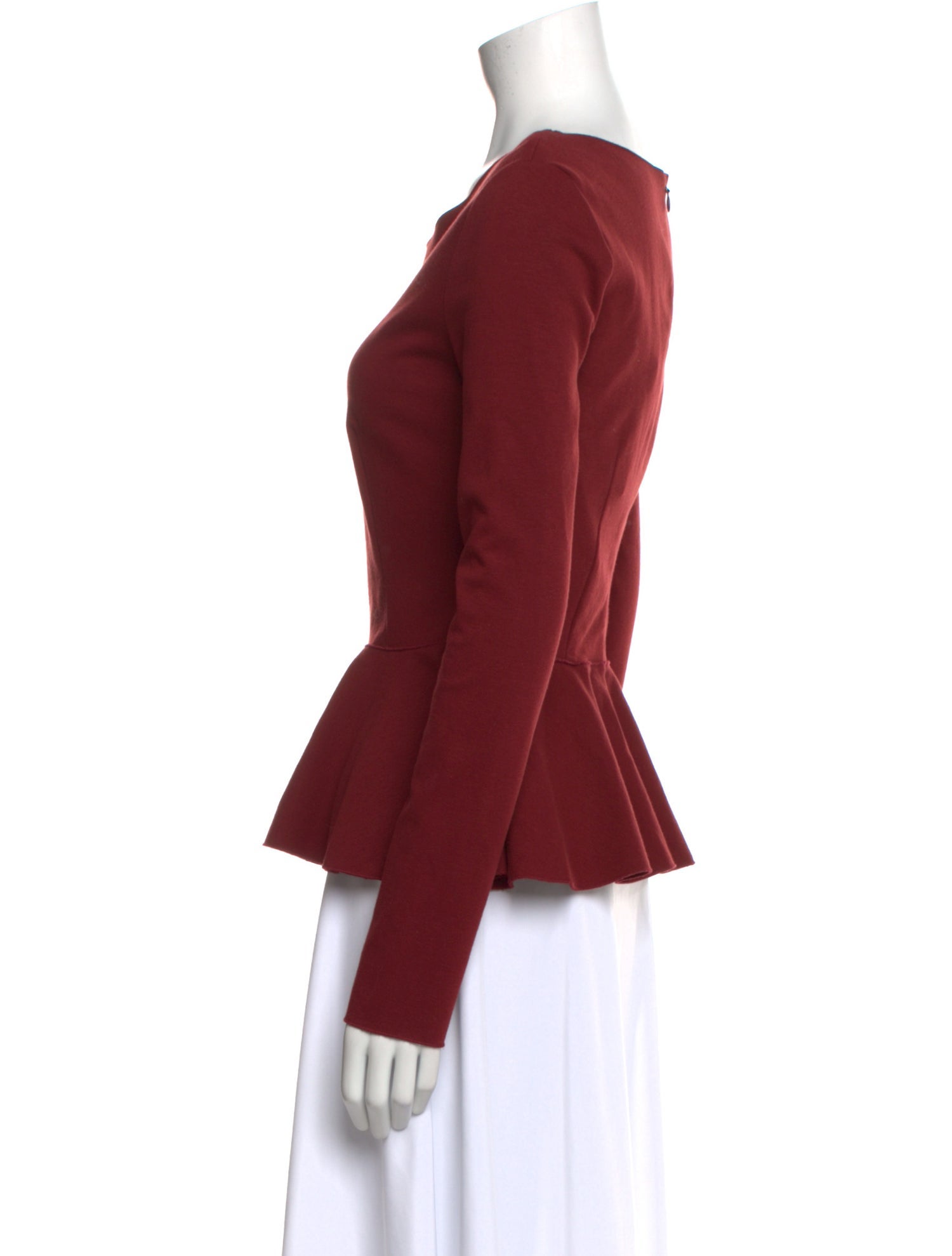 Stella McCartney Scoop Neck Long Sleeve Top