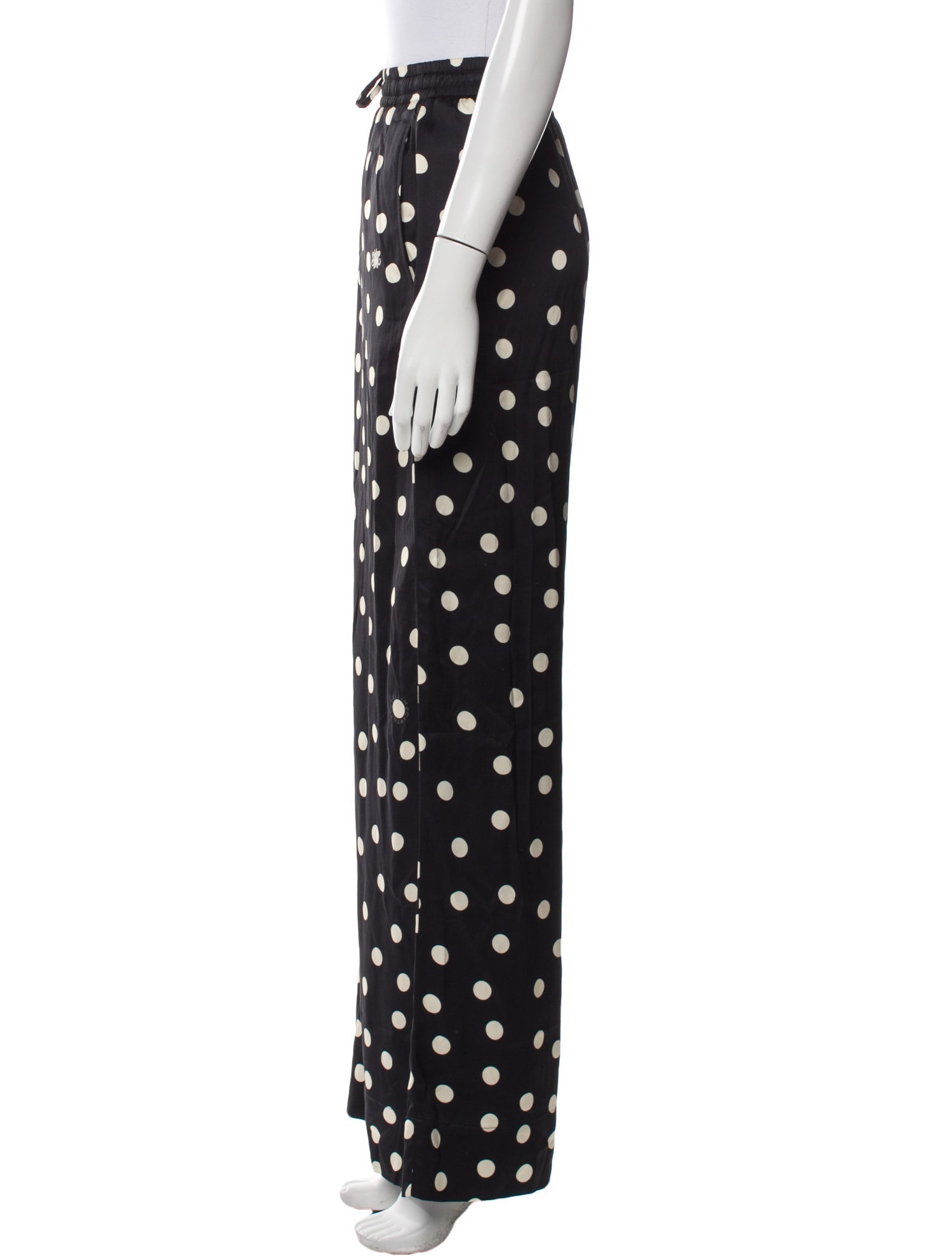 Stella McCartney Polka Dot Print Wide Leg Pants