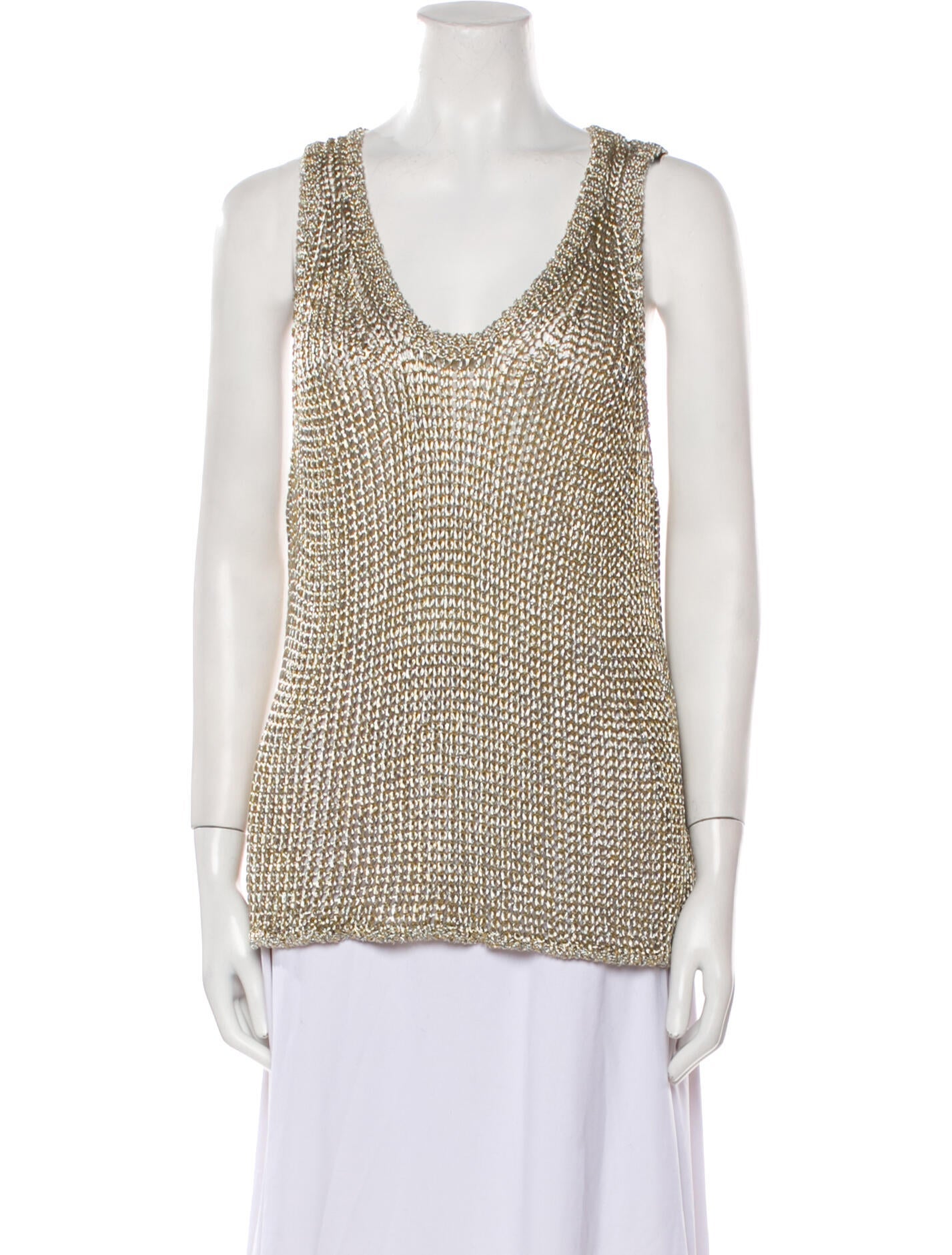 Stella McCartney Scoop Neck Sleeveless Top