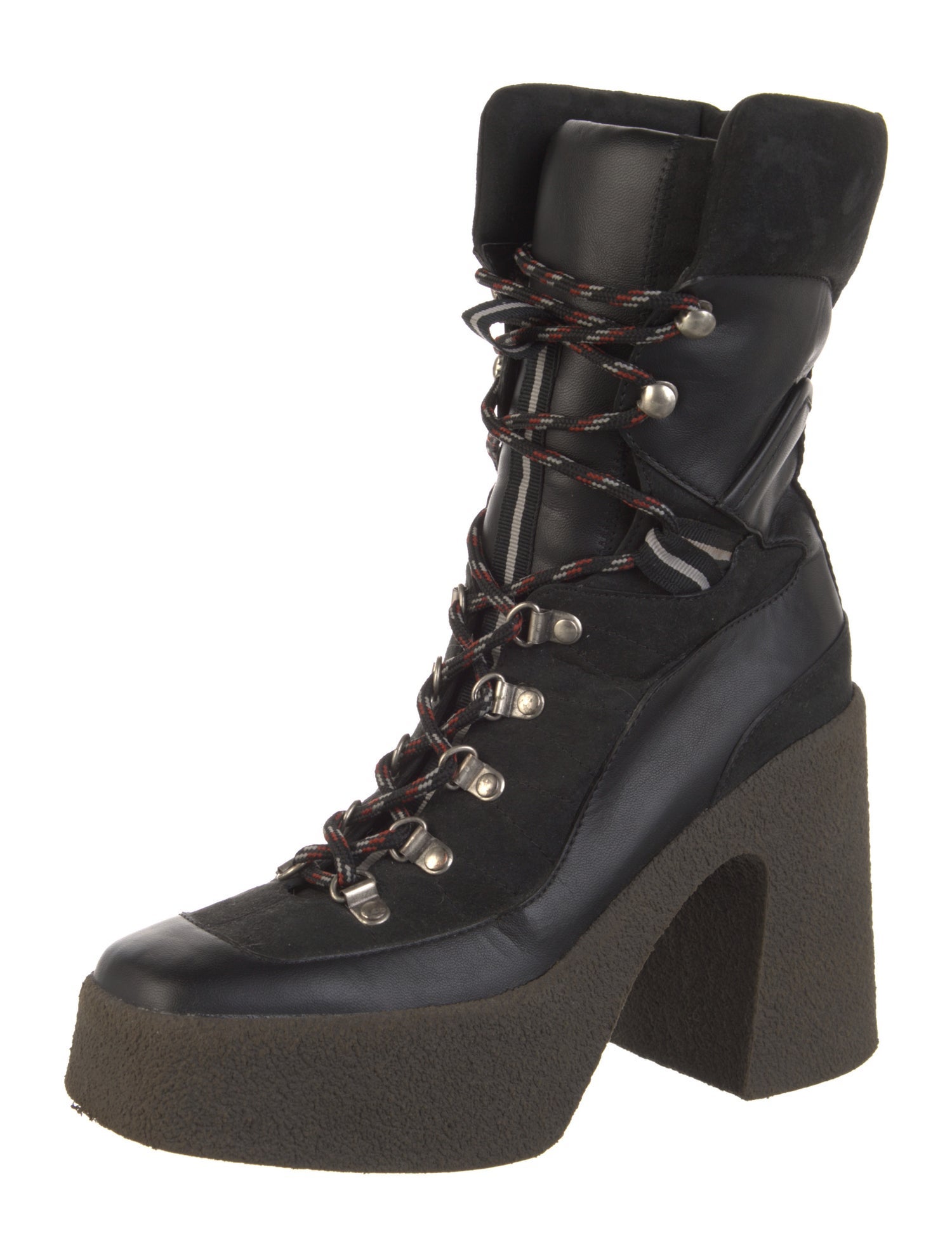 Stella McCartney Leather Lace-Up Boots