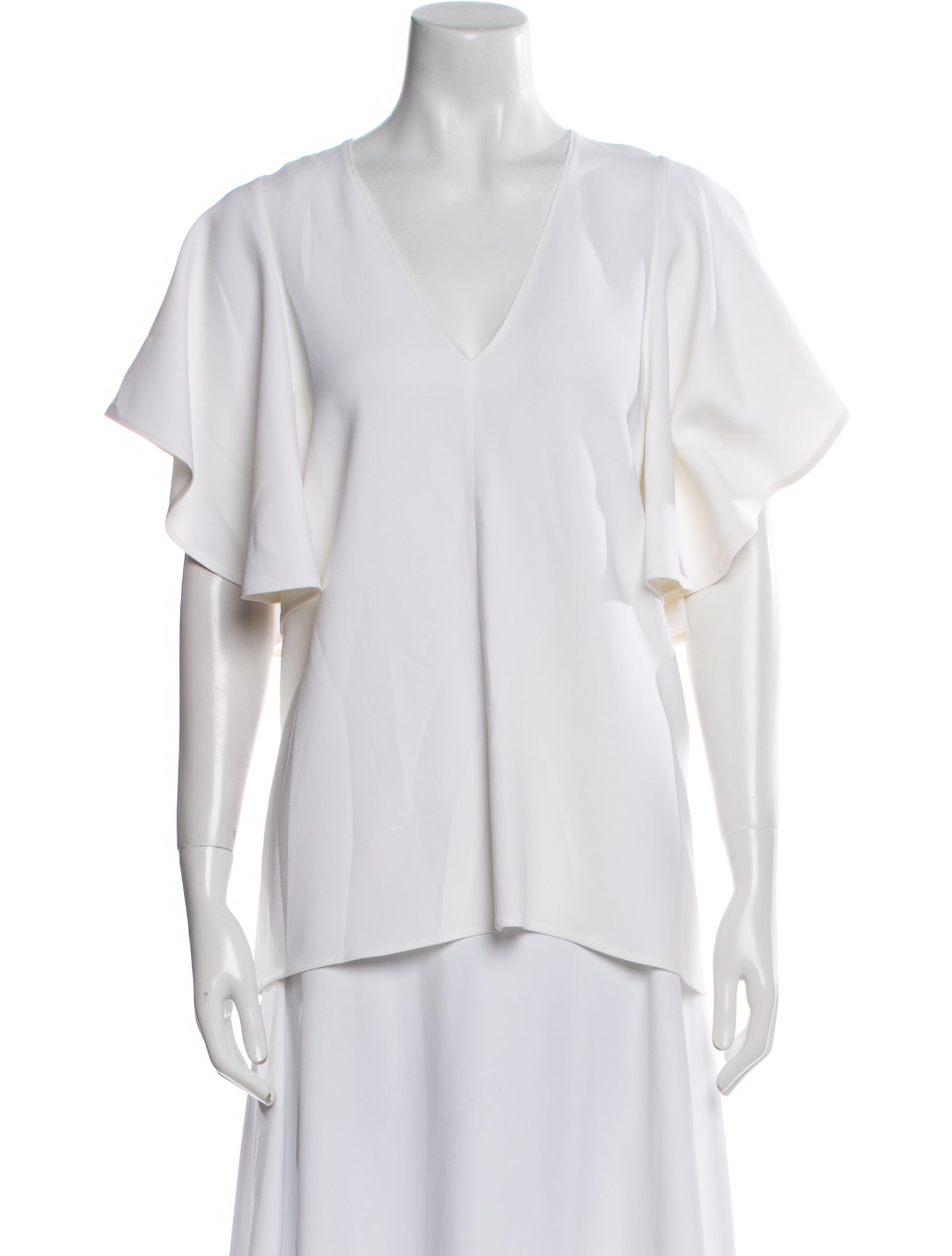 Stella McCartney V-Neck Short Sleeve Blouse