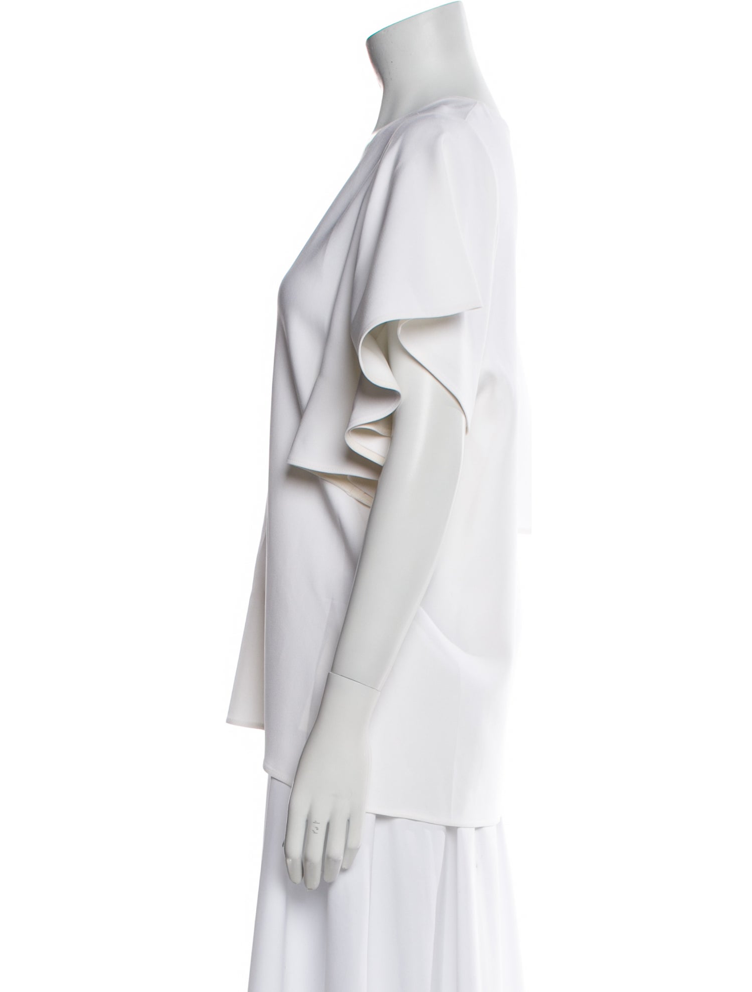 Stella McCartney V-Neck Short Sleeve Blouse