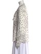 Stella McCartney Silk Polka Dot Print Button-Up Top