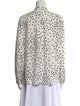 Stella McCartney Silk Polka Dot Print Button-Up Top