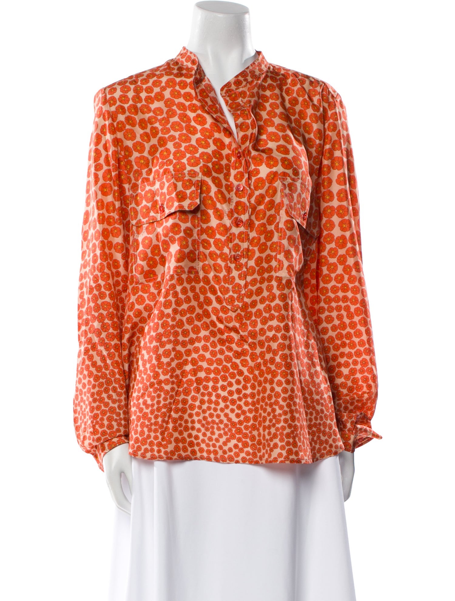 Stella McCartney Silk Animal Print Blouse