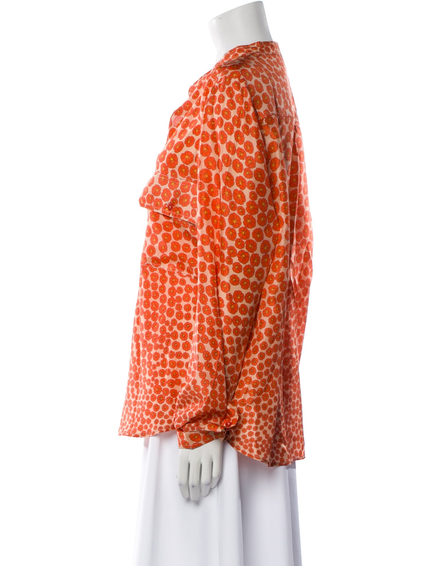 Stella McCartney Silk Animal Print Blouse