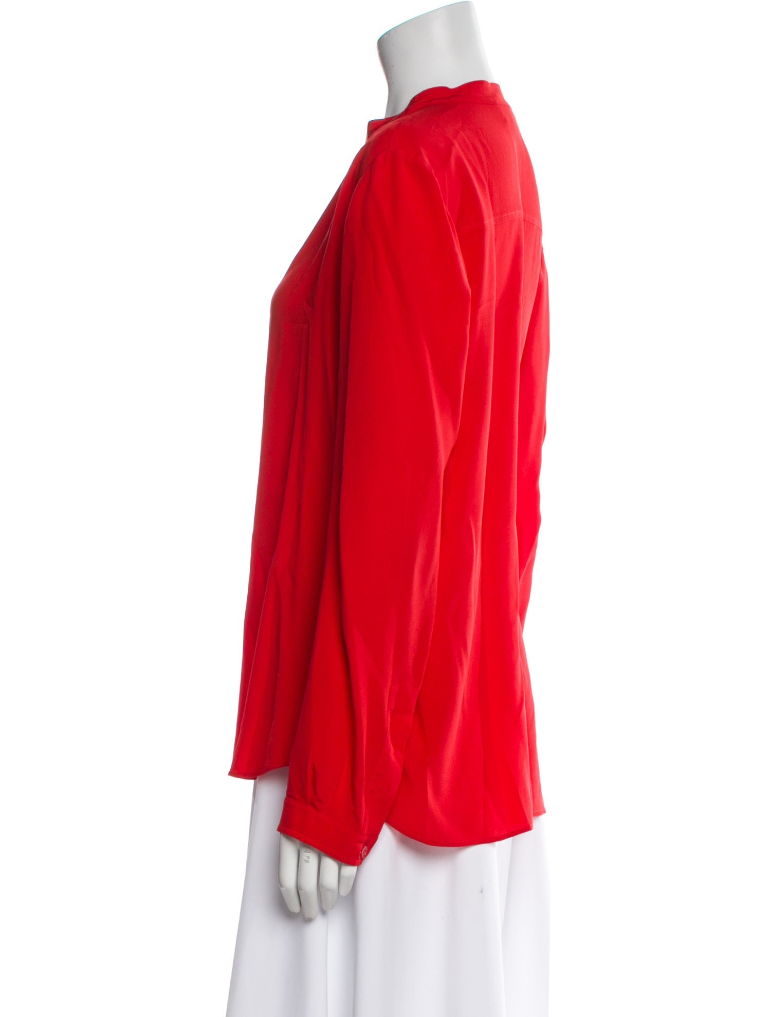 Stella McCartney Silk Mock Neck Blouse