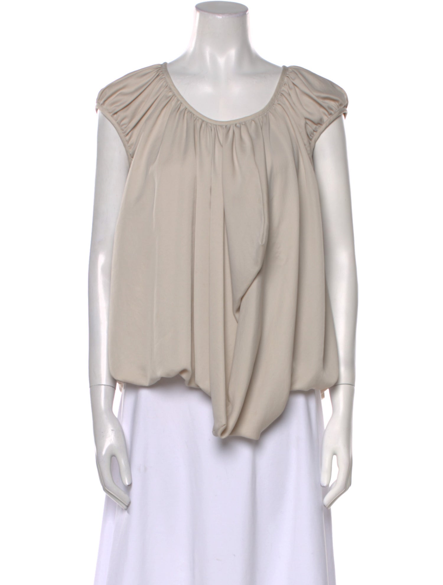 Stella McCartney Scoop Neck Short Sleeve Blouse