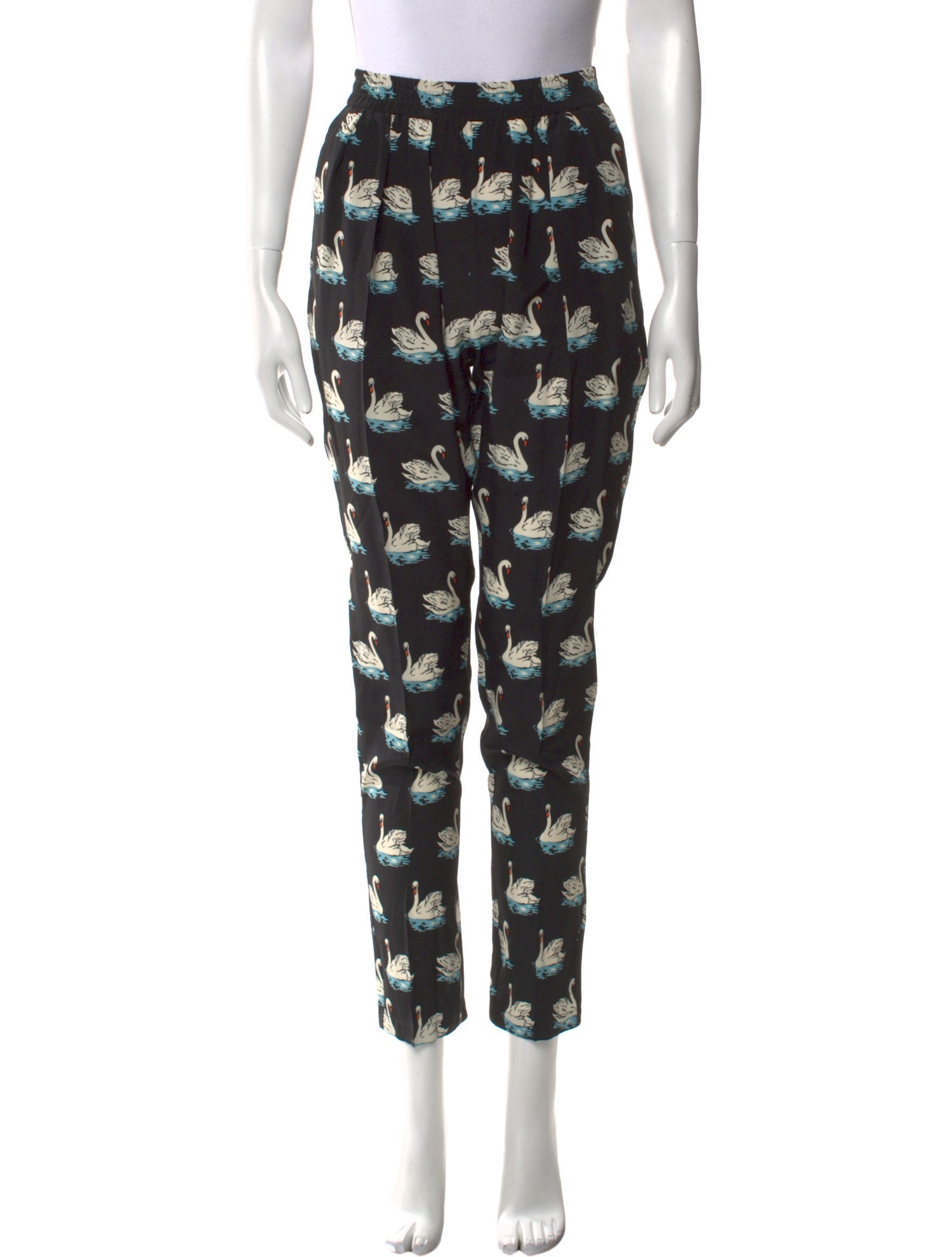 Stella McCartney Silk Skinny Leg Pants