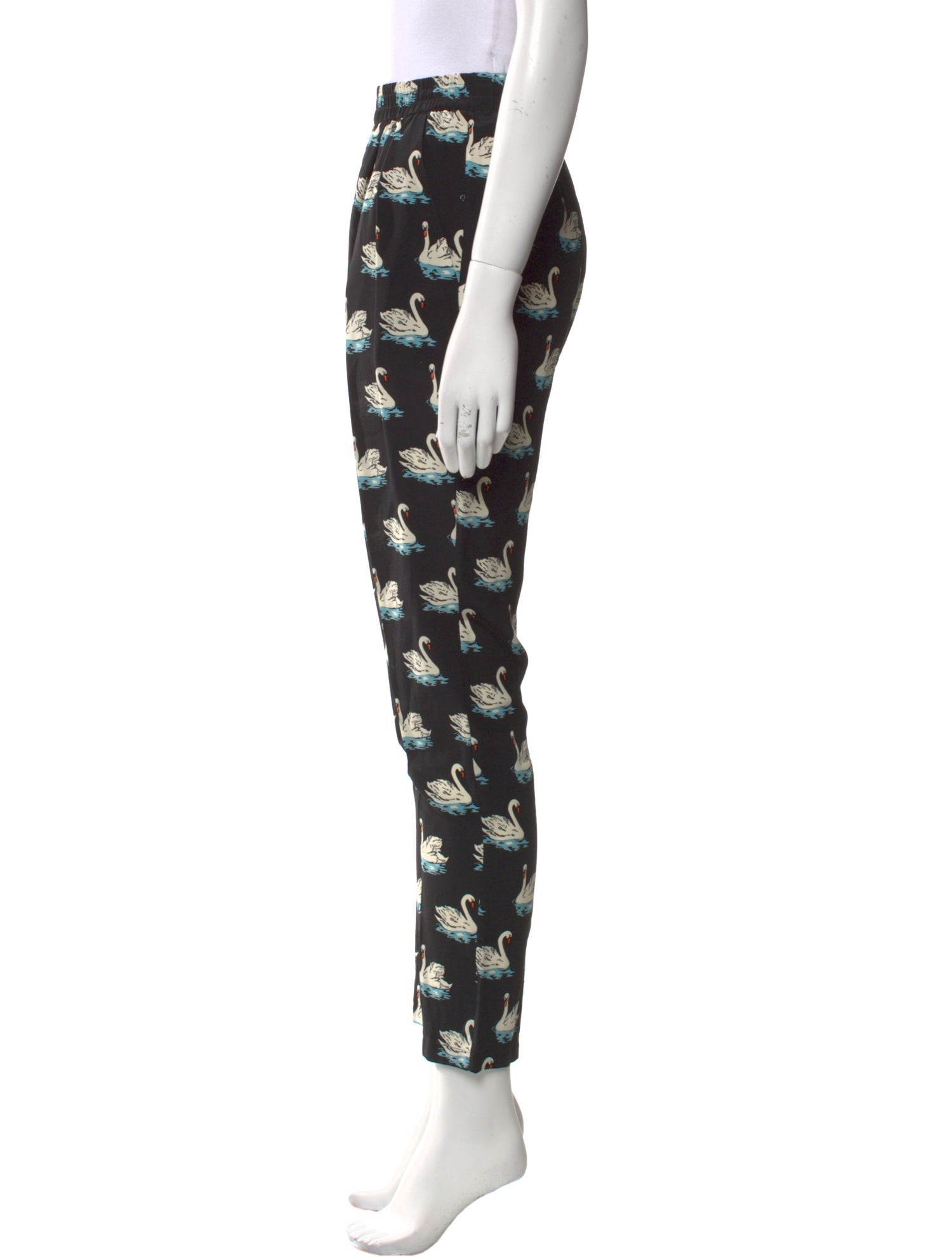 Stella McCartney Silk Skinny Leg Pants