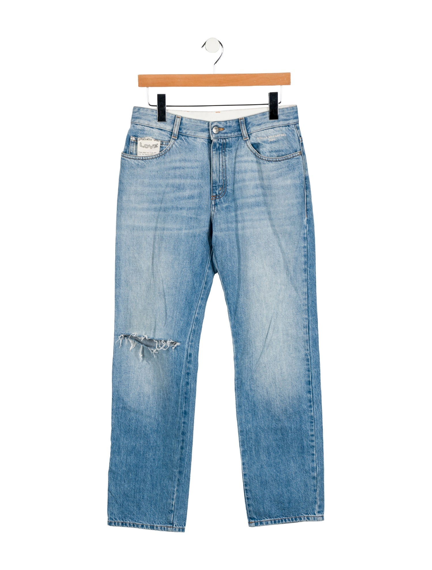 Stella McCartney Mid-Rise Straight Leg Jeans