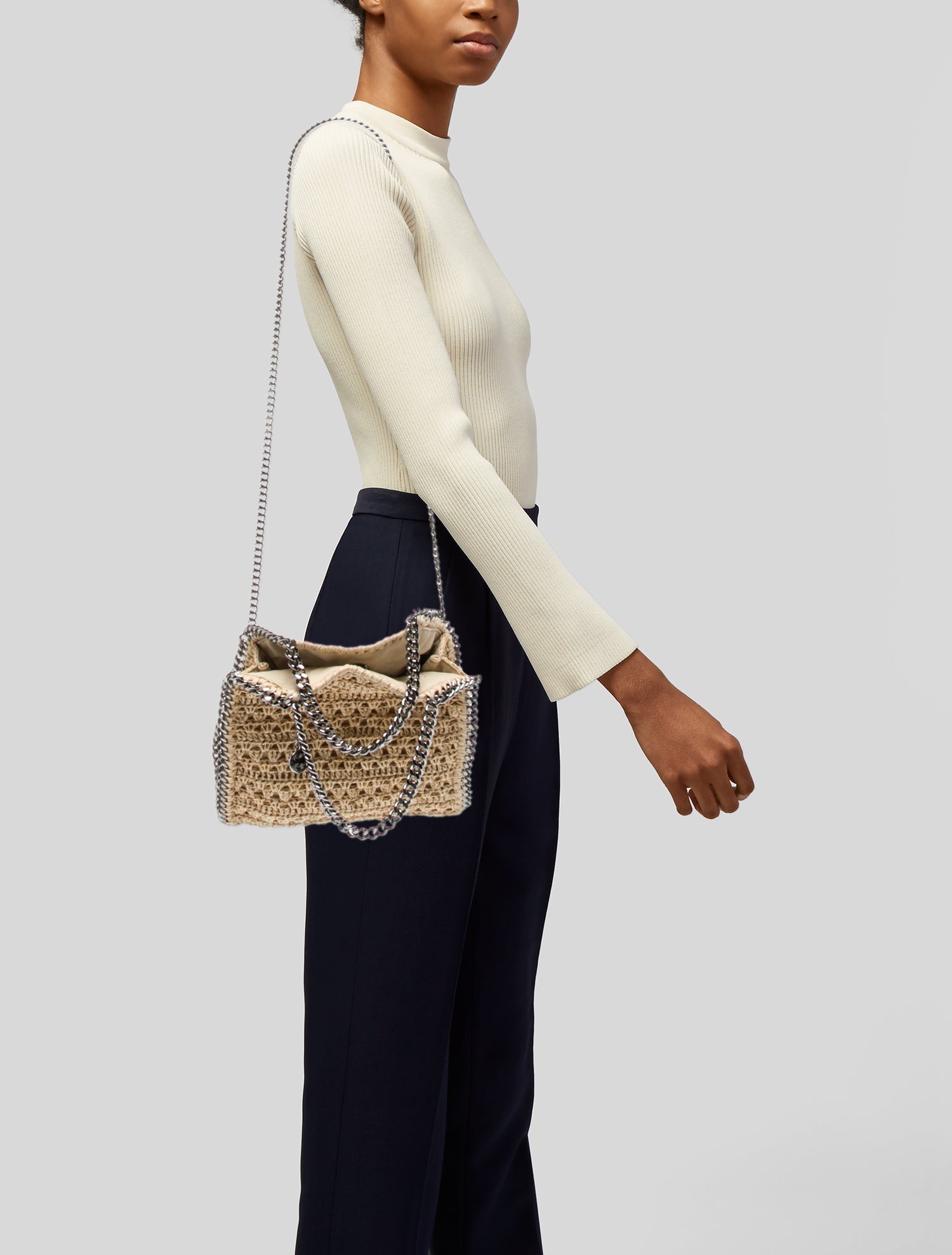 Stella McCartney Raffia Tote