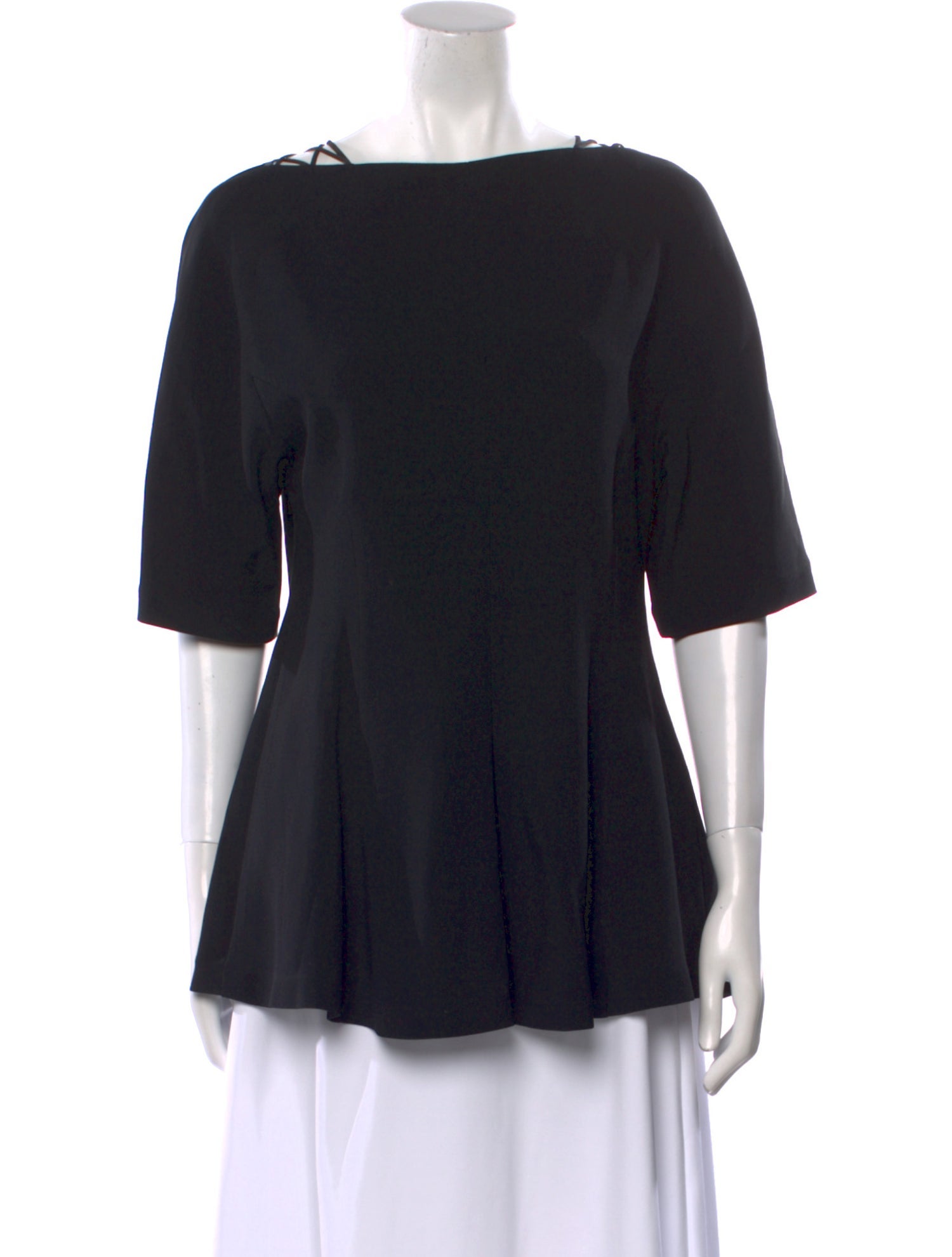 Stella McCartney Bateau Neckline Short Sleeve Top