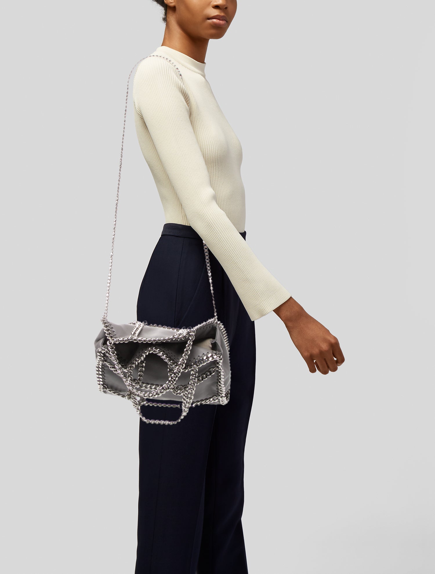 Stella McCartney Vegetarian Suede Top Handle Bag