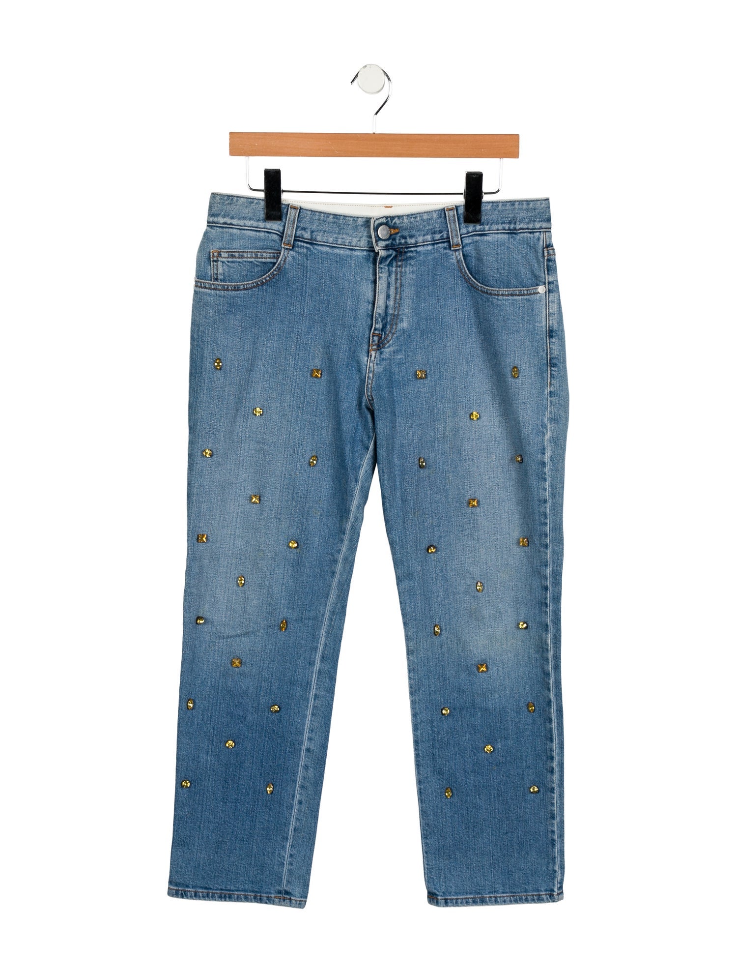 Stella McCartney Mid-Rise Straight Leg Jeans