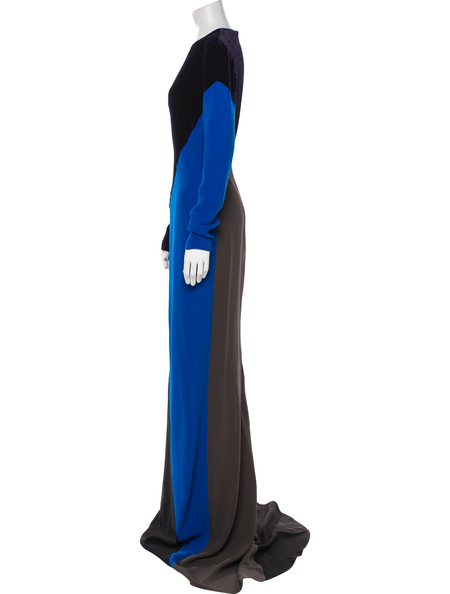 Stella McCartney Colorblock Pattern Long Dress