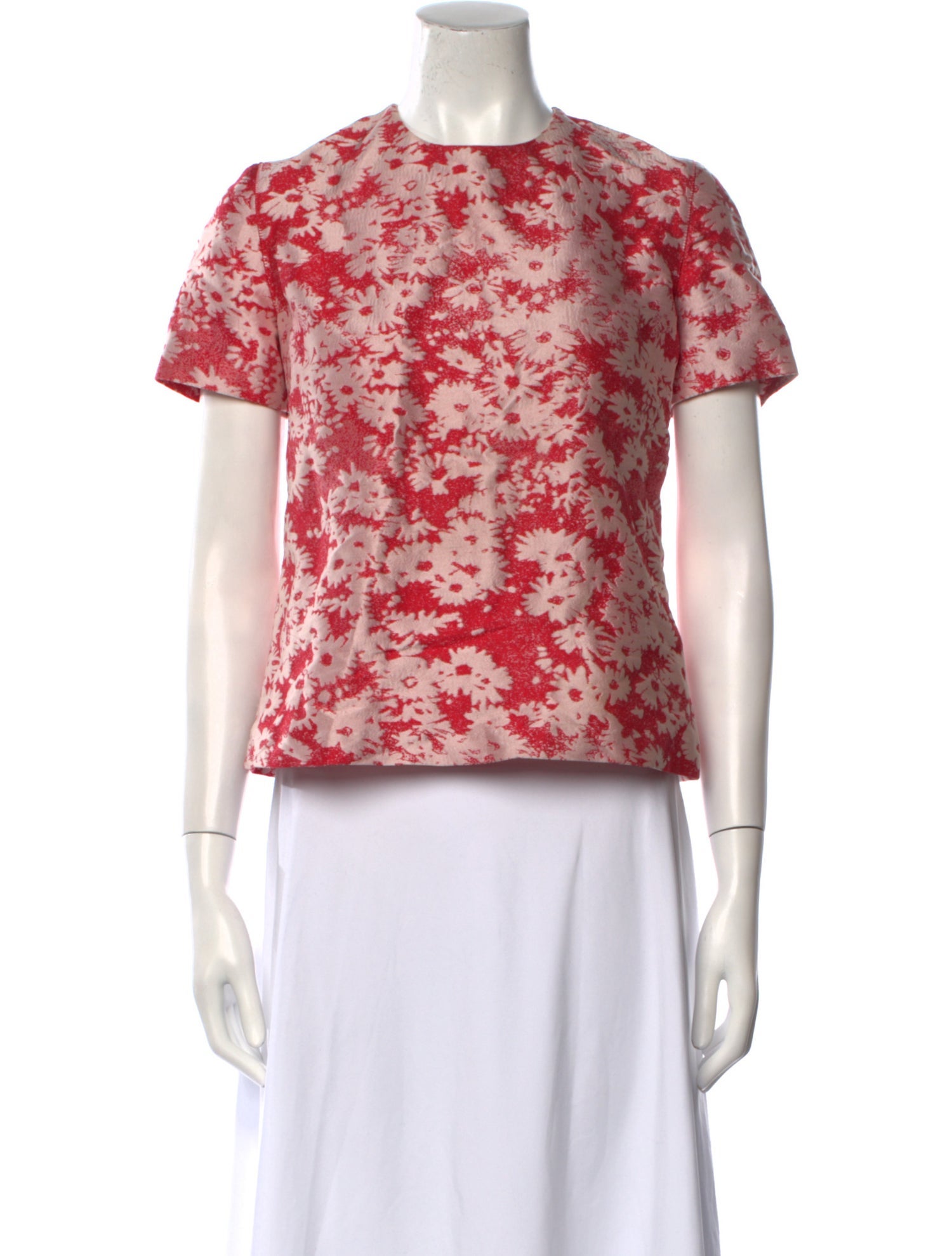 Stella McCartney Floral Print Crew Neck T-Shirt