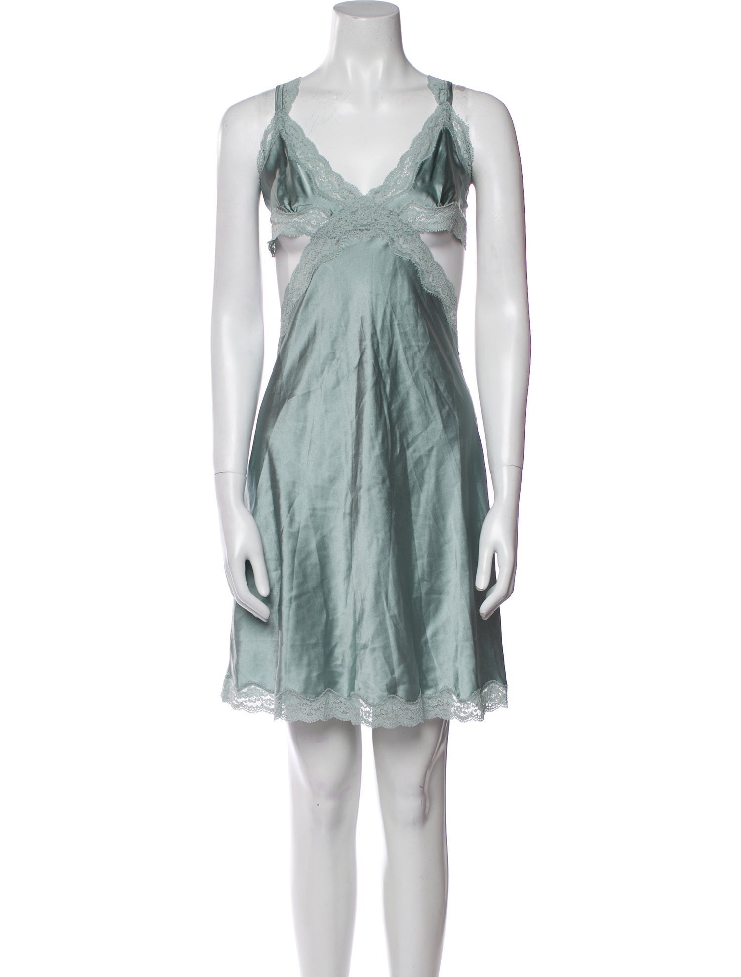 Stella McCartney Silk Cutout Accent Nightgown