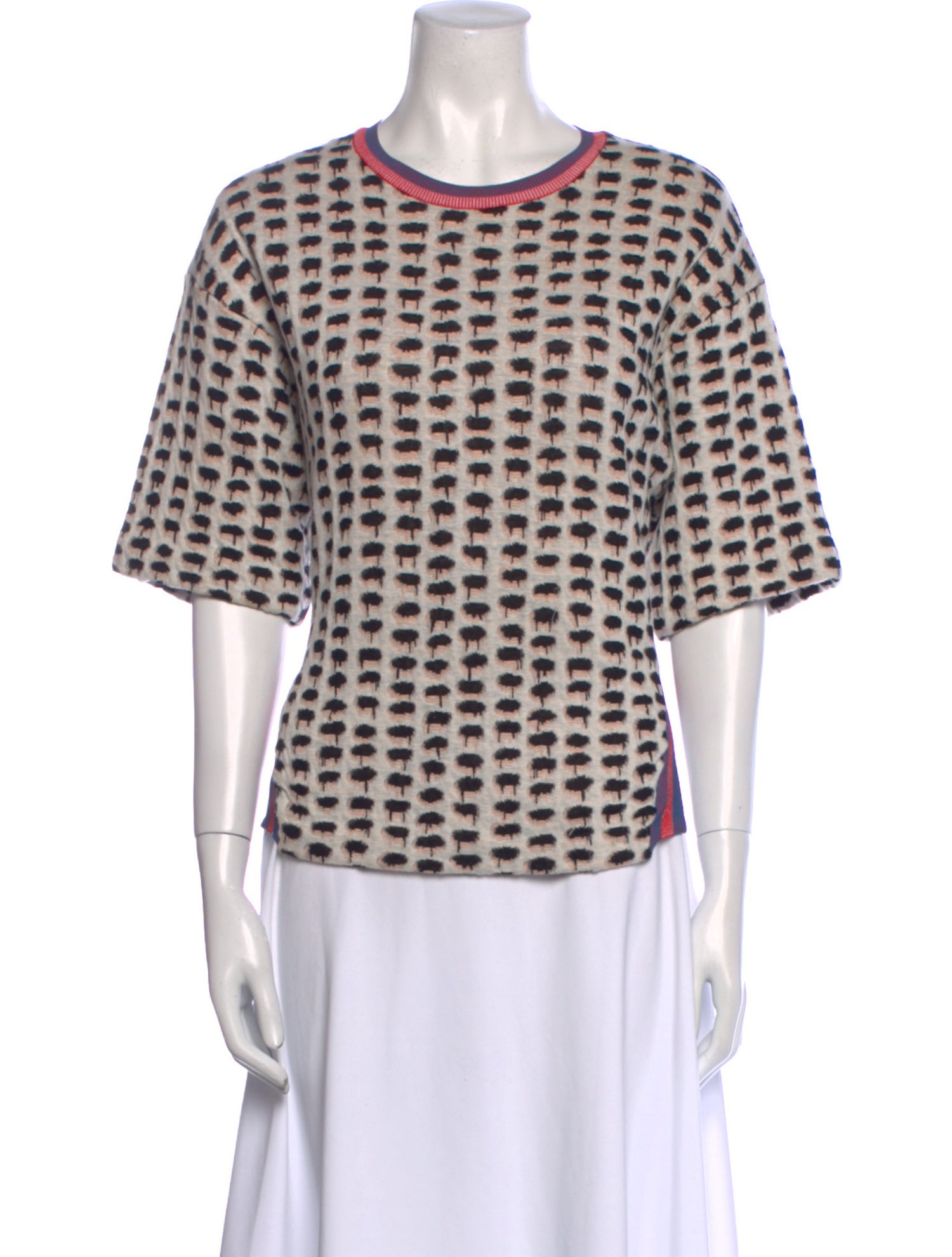 Stella McCartney Printed Scoop Neck Sweater