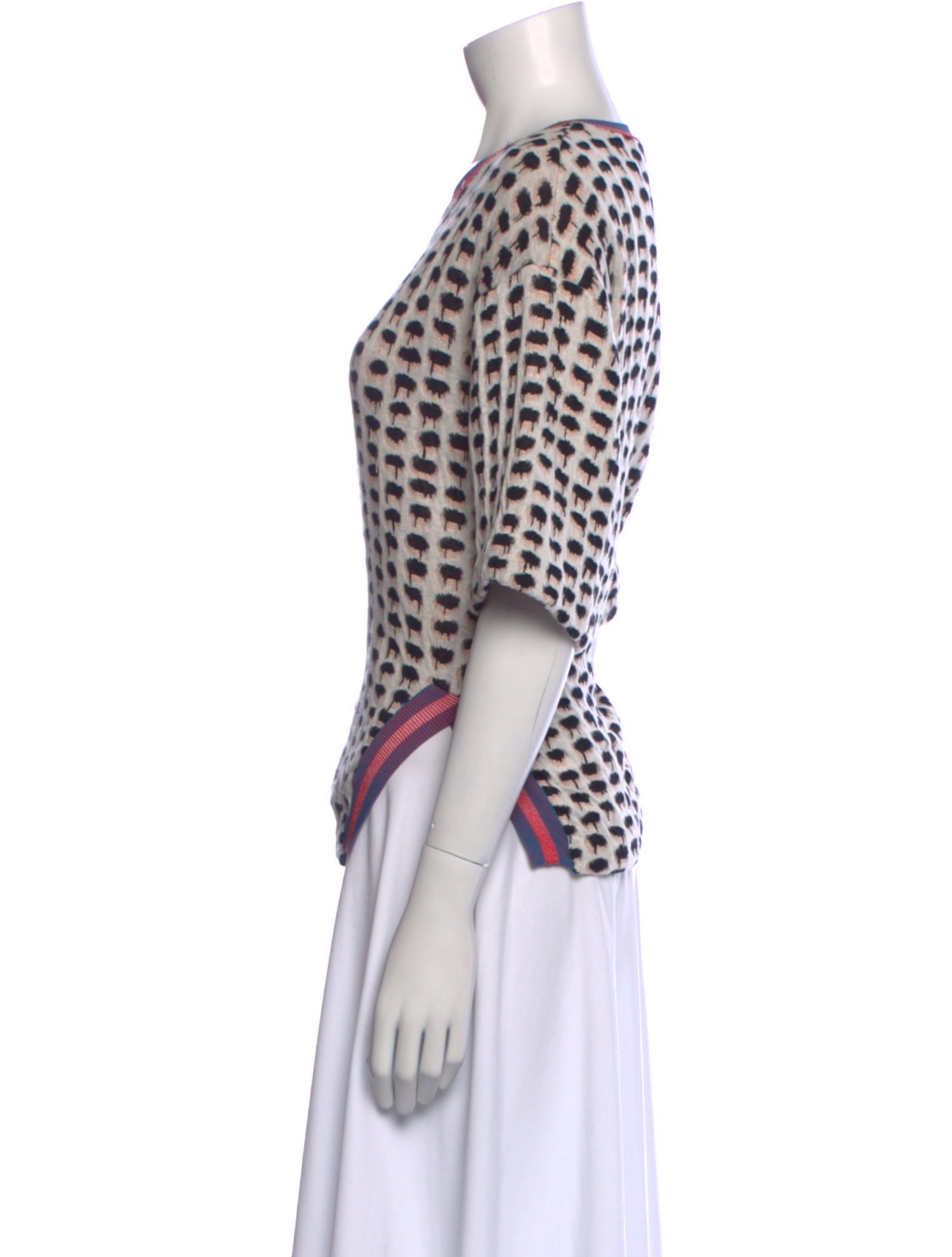 Stella McCartney Printed Scoop Neck Sweater